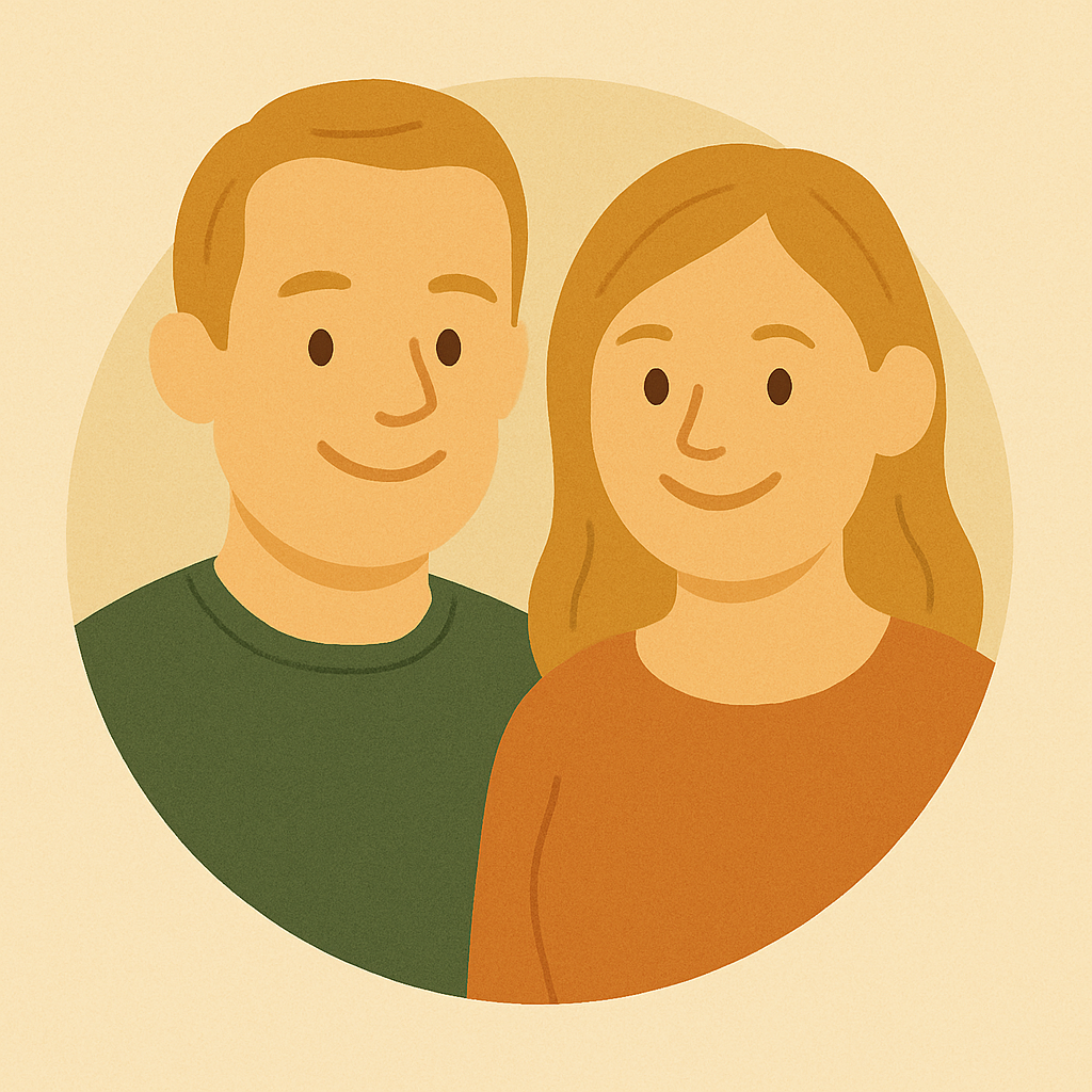 海外からのご夫婦・カップルのイラスト