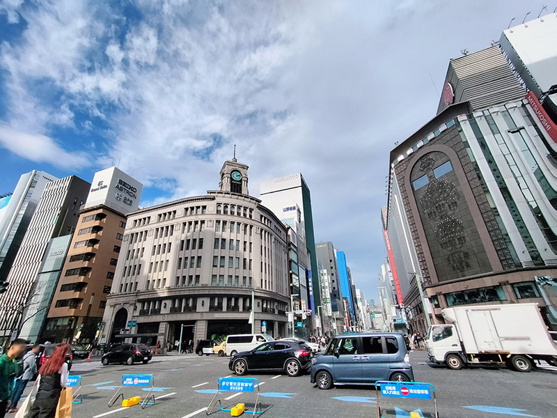 銀座の街の風景